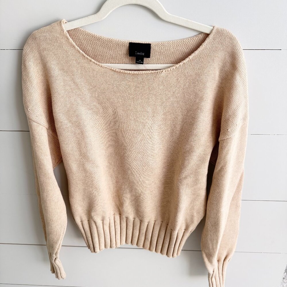 Lumiere Scoop Neck Sweater Khaki